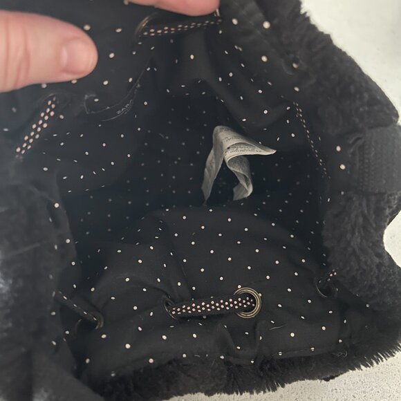 Zara Girls Faux Fur Bucket Purse Crossbody Witchy Whimsigoth Dark Fairy - Picture 4 of 6